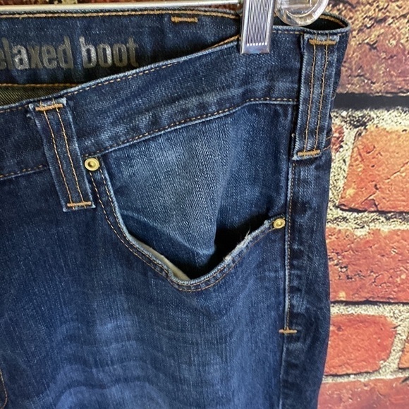 Carhartt Mens Dark Wash Relaxed Boot Cut Denim Jeans Size 38 by 34 - Picture 10 of 14
